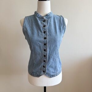 Vintage 90s Denim Vest Gilet